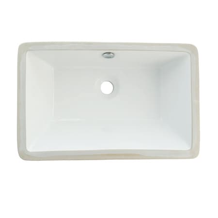 Kingston Brass LB21137 Castillo Undermount Bathroom Sink, White LB21137